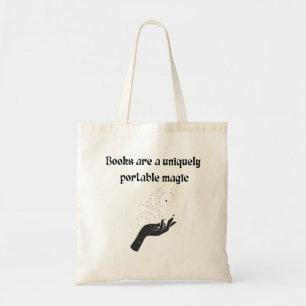 Bolsa Tote Livros São Uma Magia Única Portátil Leitor Negro