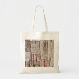 Bolsa Tote Livros Vintage