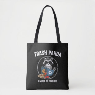 Bolsa Tote Lixo Engraçado Panda Mestre do Disfarce Guaxinim M