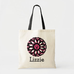 Bolsa Tote Lizzie Happy Flower Personalizada Tote Bag