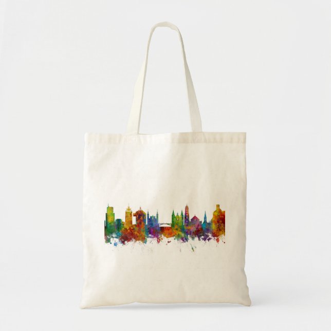 Bolsa Tote Ljubljana Eslovênia Skyline (Frente)
