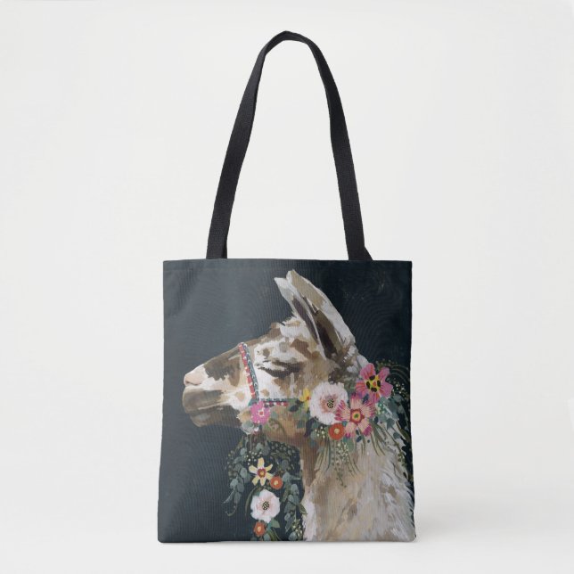 Bolsa Tote Llama adorável (Frente)