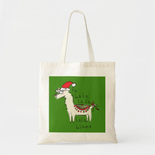 Bolsa Tote Llama Christmas Kids é engraçado