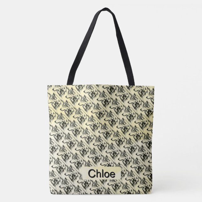 Bolsa Tote Lobo (Frente)