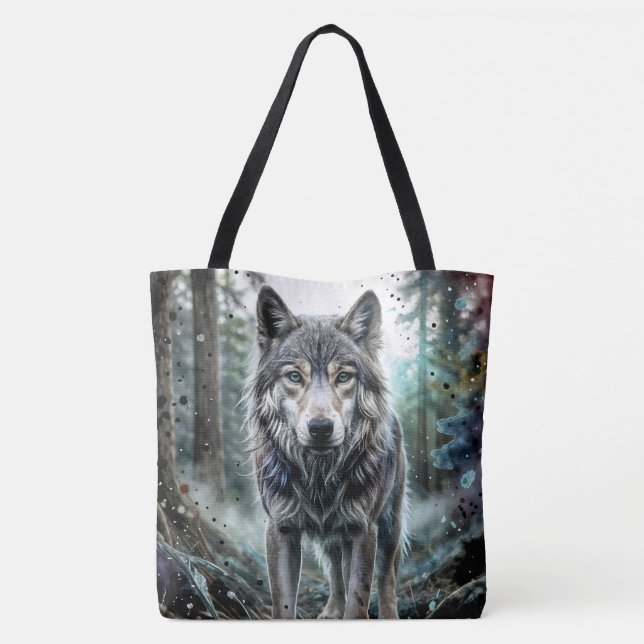 Bolsa Tote Lobo Animal (Verso)