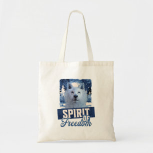 Bolsa Tote Lobo Ártico Espírito de Liberdade Desenho de Vida