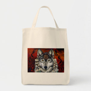 Bolsa Tote Lobo Cinzento