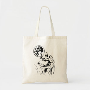 Bolsa Tote lobo jovem sonhado