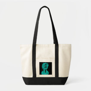 Bolsa Tote Lobo Negro Zangado na Noite