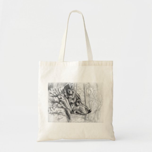 Bolsa Tote Lobo pelo schukina (Frente)