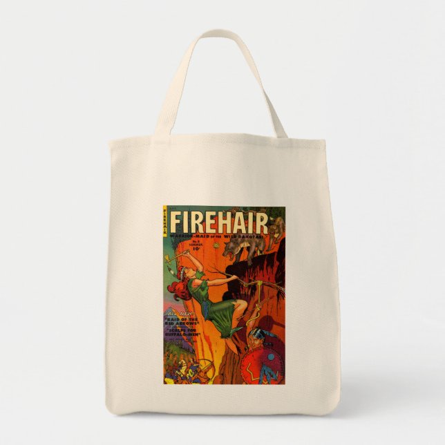 Bolsa Tote Lobos de combate da empregada doméstica do (Frente)
