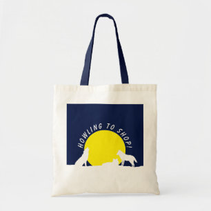 Bolsa Tote Lobos em Lua, como Comprar! Tote Bag