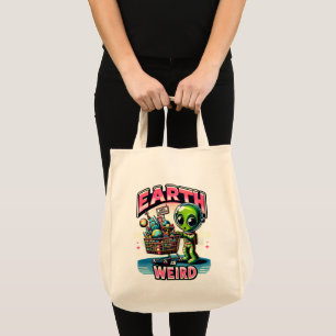 Bolsa Tote Localizações Terrenas Curiosas da Alienígena