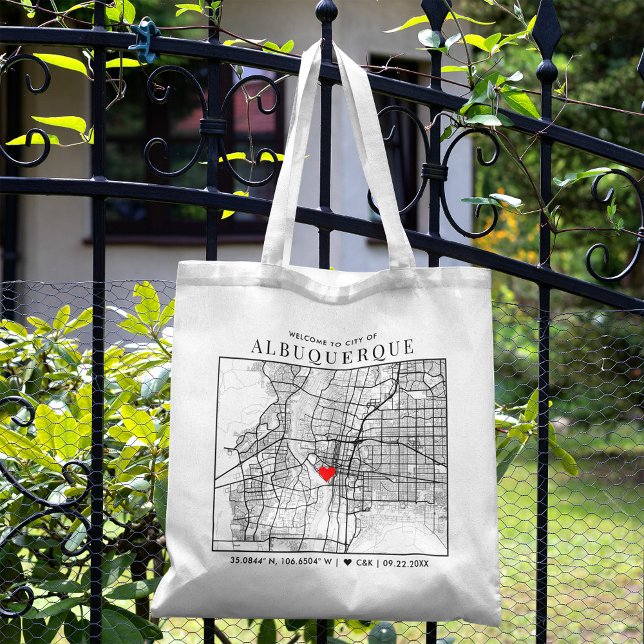 Bolsa Tote Localizador de Amor Albuquerque | Boas-vindas (The more complete visual of what your final tote bag would look like in real life.)