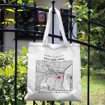 Bolsa Tote Localizador de Amor de Filadélfia | Boas-vindas do<br><div class="desc">Uma bolsa de tote divertida para um casamento ou qualquer outra ocasião ocorrendo na bela cidade de Baltimore, Maryland. Este bolsa apresenta um mapa de despesas gerais do centro da cidade dentro a um quadro de caixas delimitadas a preto. No topo está uma breve saudação bem-vinda e o nome da...</div>