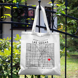 Bolsa Tote Localizador de Amor de Las Vegas Boas-vindas ao