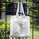 Bolsa Tote Localizador de Amor de Seattle | Casamento<br><div class="desc">Uma bolsa de tote divertida para um casamento ou qualquer outra ocasião ocorrendo na bela cidade de Seattle, Washington. Este bolsa apresenta um mapa de despesas gerais do centro da cidade dentro a um quadro de caixas delimitadas a preto. No topo está uma breve saudação bem-vinda e o nome da...</div>