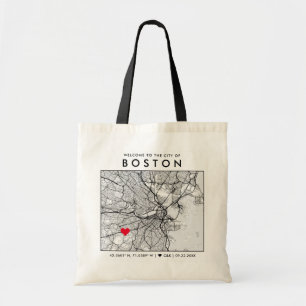 Bolsa Tote Localizador de Boston Love Boas-vindas ao Casame