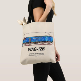 Bolsa Tote Locomotiva WAG-12B. Caminho de ferro da Índia