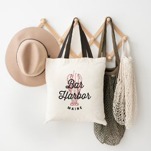 Bolsa Tote Logotipo Bar Harbor Maine Vintage