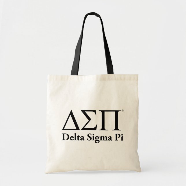 Bolsa Tote Logotipo Clássico Delta Sigma Pi (Frente)