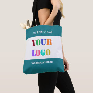 Bolsa Tote Logotipo comercial e Modelo de etiqueta de texto p