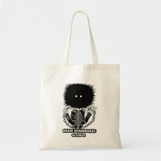 Bolsa Tote logotipo da Brain Hemorrhage Records 2025
