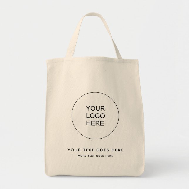 Bolsa Tote Logotipo da empresa aqui Modelo personalizado (Frente)