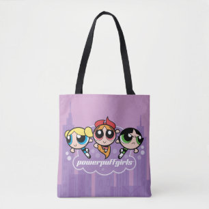 Bolsa Tote Logotipo da equipe de garotas Powerpuff