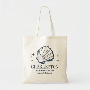 Bolsa Tote Logotipo da Festa de solteira de praia Charleston 