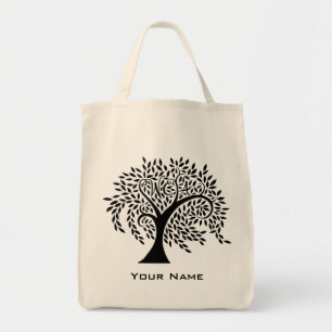 Bolsa Tote Logotipo de árvore esperta da Academia Willow Cree