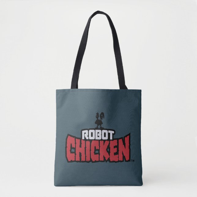 Bolsa Tote Logotipo de galinha robô (Frente)