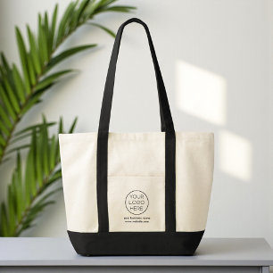 Bolsa Tote Logotipo de negócios minimalista elegante