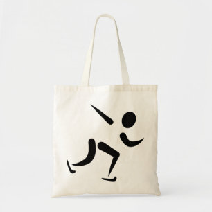 Bolsa Tote Logotipo de patinagem da velocidade