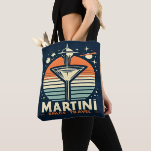Bolsa Tote Logotipo de remoção do Viagem de espaço Martini