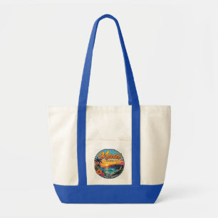 Bolsa Tote Logotipo de Viagem Retro Maui Havaí