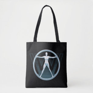 Bolsa Tote Logotipo do Android de Westworld   Vitruvian