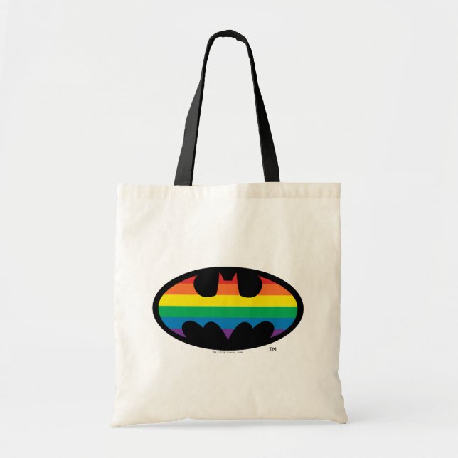Bolsa Tote Logotipo do Batman Rainbow (Frente)