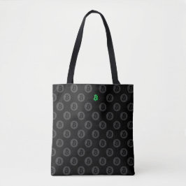Bolsa Tote Logotipo do Bitcoin (Verde)