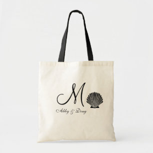 Bolsa Tote Logotipo do destino do Seashell de DIY