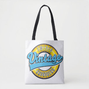 Bolsa Tote Logotipo do estilo da Suecia Kronoberg Vintage