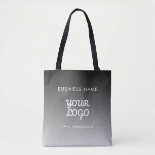 Bolsa Tote Logotipo e texto do Promocional moderno Cor edit