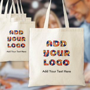 Bolsa Tote Logotipo e Texto Personalizáveis Promocional Empre