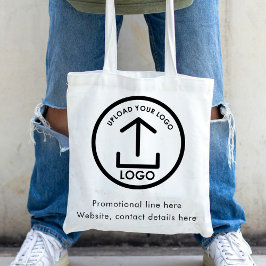 Bolsa Tote Logotipo e texto profissionais modernos simples