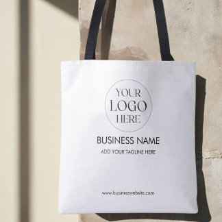 Bolsa Tote Logotipo e Textos de Negócios da Empresa Personali