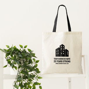 Bolsa Tote Logotipo Empresarial Celebrando # Anos Personaliza