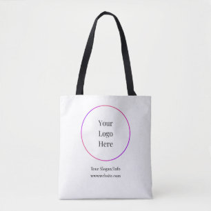 Bolsa Tote Logotipo Empresarial Modelo de Empresa Moderna