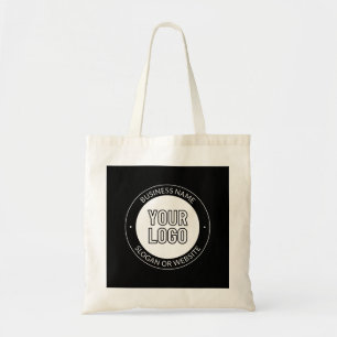 Bolsa Tote Logotipo empresarial ou modelo de texto editável e