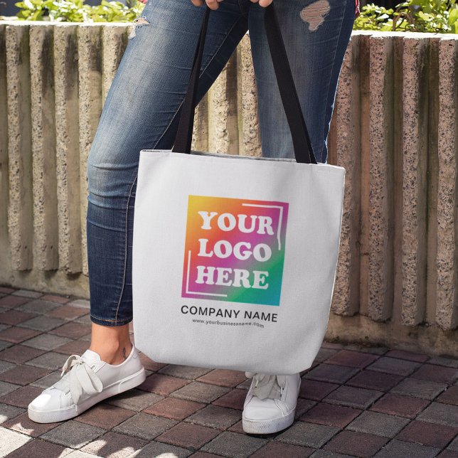 Bolsa Tote Logotipo Empresarial Personalizado, Empresa Comerc (Criador carregado)