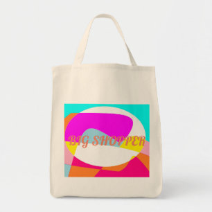Bolsa Tote Logotipo grande do comprador no tipo brilhante de